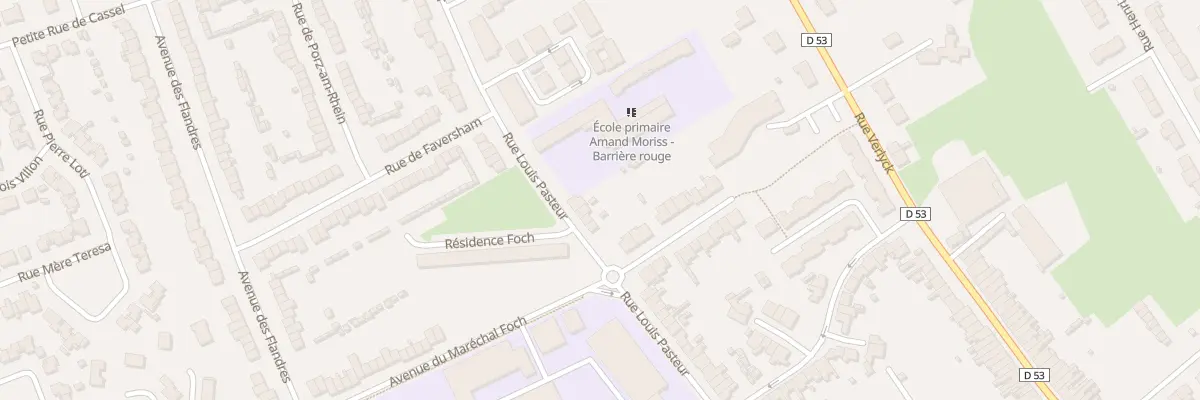 Plan du 68 Rue Louis Pasteur à Hazebrouck