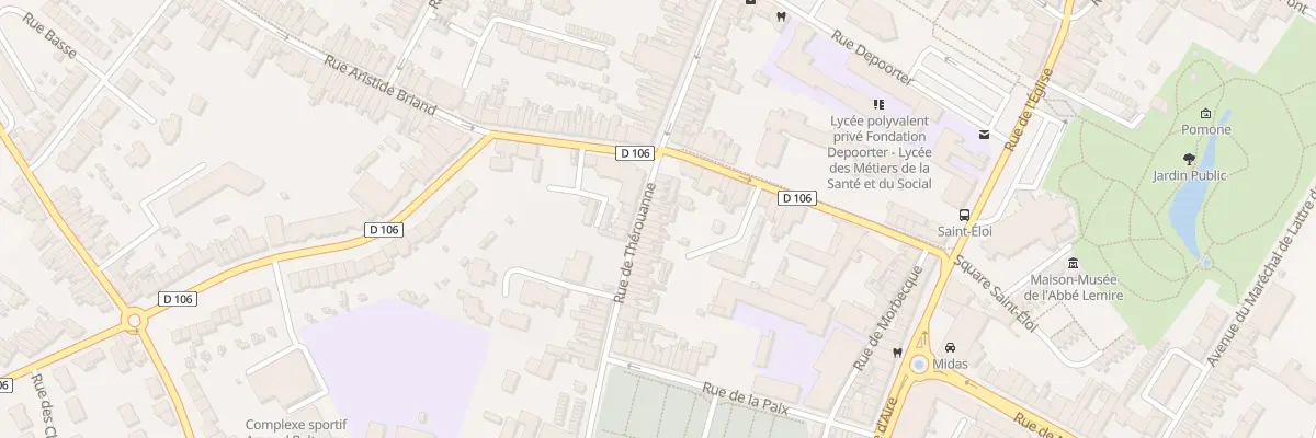 Plan du 61 Rue de Thérouanne à Hazebrouck