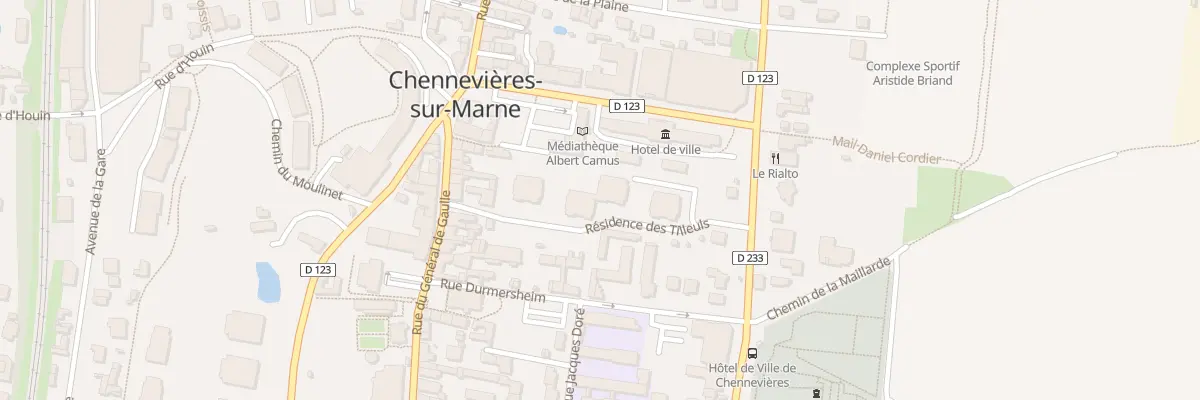 Plan du 45 Rue du Gal de Gaulle à Chennevières-sur-Marne