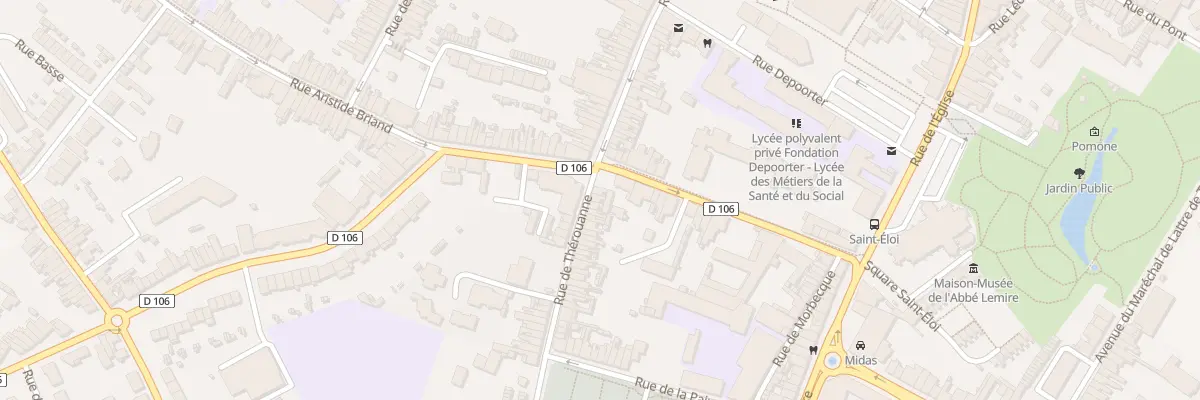 Plan du 55 Rue de Thérouanne à Hazebrouck