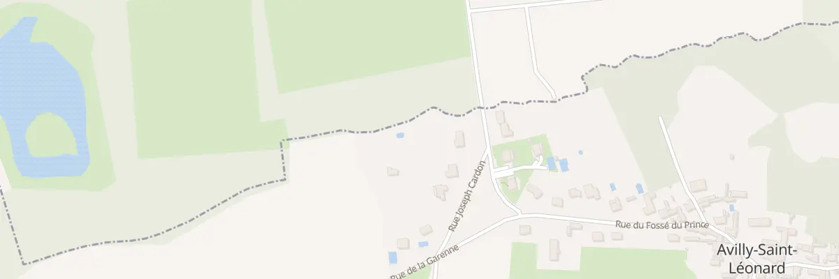 Plan du 25 Rue du Fossé du Prince à Avilly-Saint-Léonard