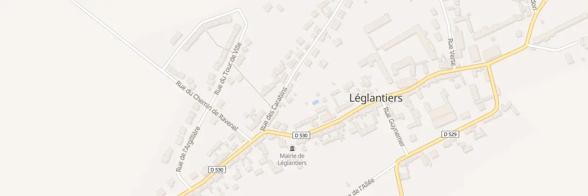 Plan du 10 Rue des Carabins à Léglantiers