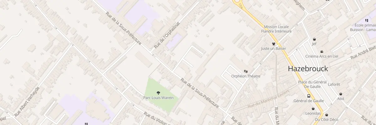 Plan du 24 Rue de la Sous-préfecture à Hazebrouck