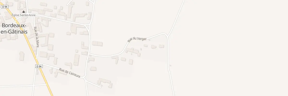 Plan du 10 Rue du Verger à Bordeaux-en-Gâtinais