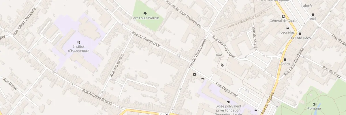 Plan du 13 Rue du Violon d’Or à Hazebrouck