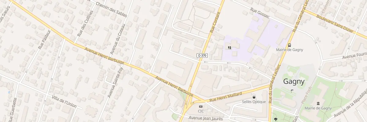 Plan du 1 Rue Contant à Gagny