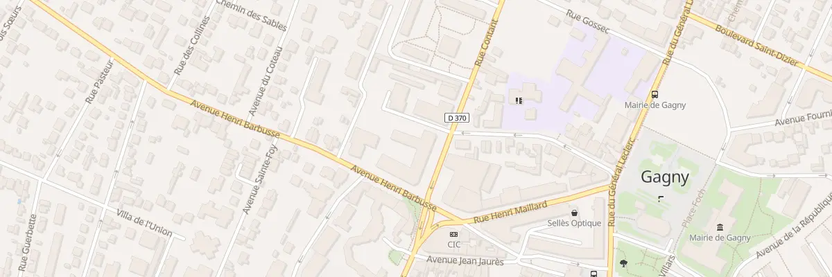 Plan du 9 Rue Contant à Gagny