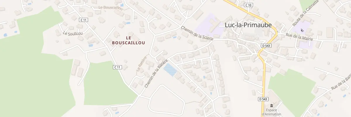 Plan du 34 Rue Brienne à Luc-la-Primaube