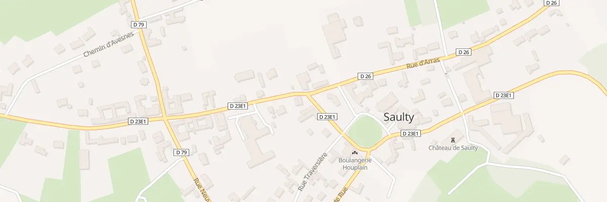 Plan du 203 Pl Publique à Saulty