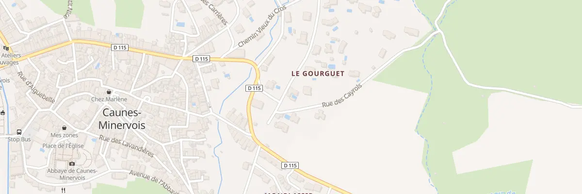 Plan du 4 Rue du Gourguet à Caunes-Minervois