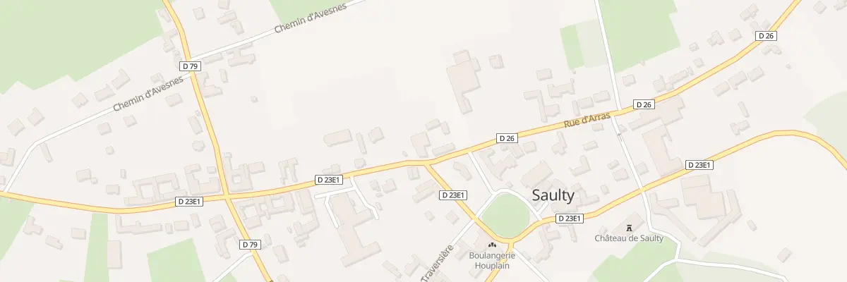 Plan du 221 Rue d’Arras à Saulty