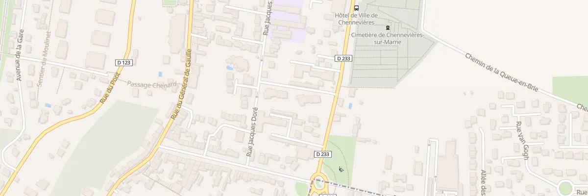 Plan du 17 Rue Aristide Briand à Chennevières-sur-Marne