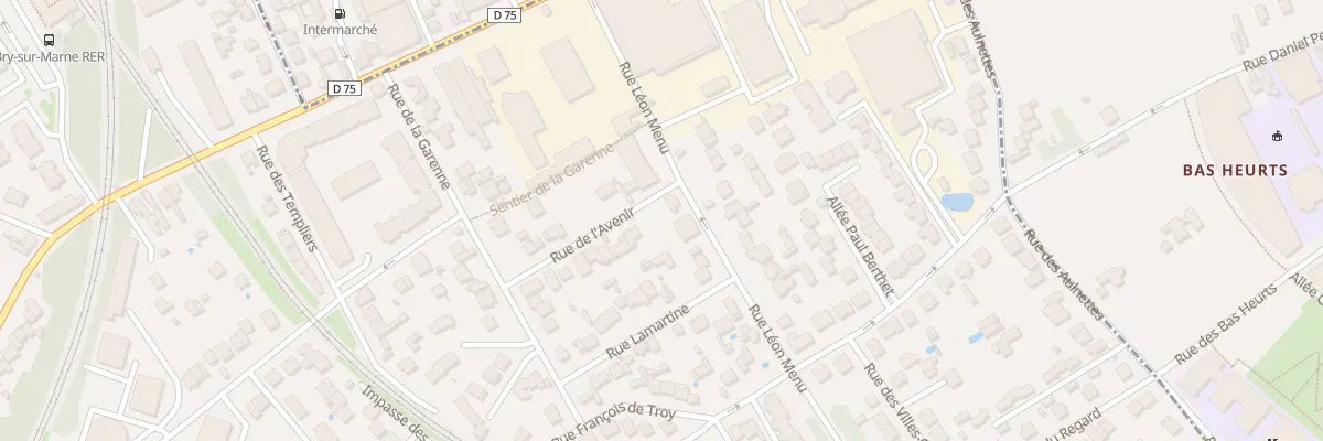 Plan du 4 Rue Léon Menu à Bry-sur-Marne