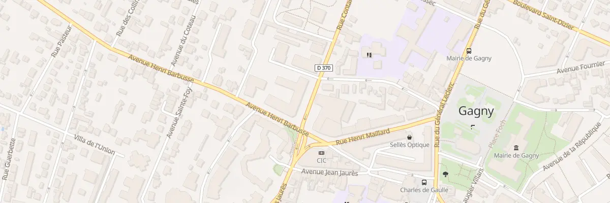 Plan du 5 Rue Contant à Gagny