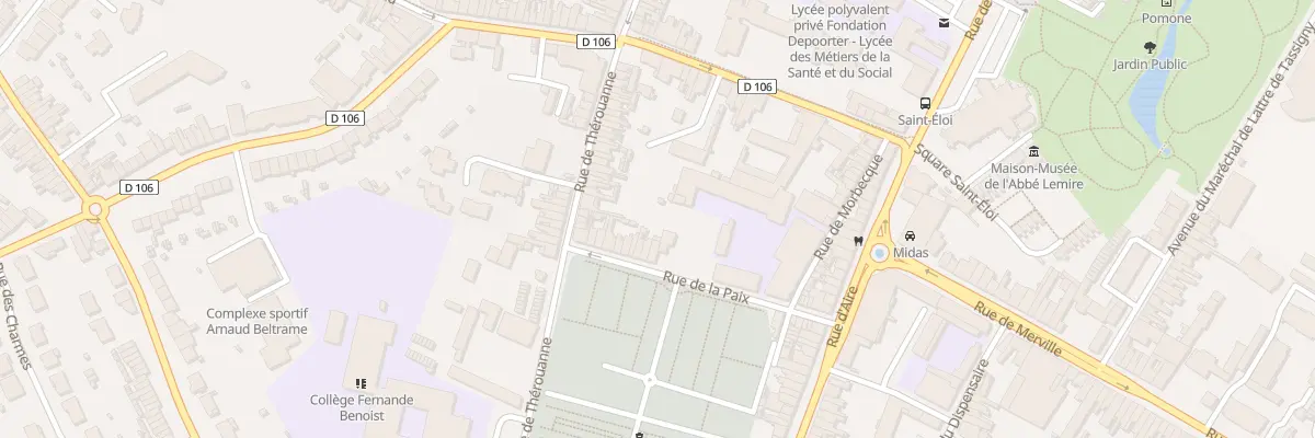 Plan du 26 Rue de la Paix à Hazebrouck