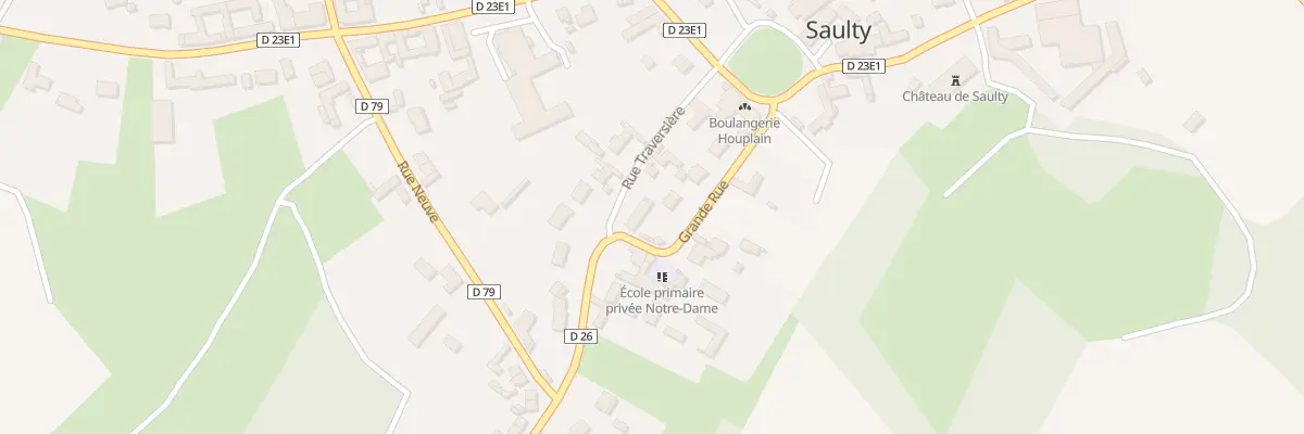 Plan du 140 Grande Rue à Saulty