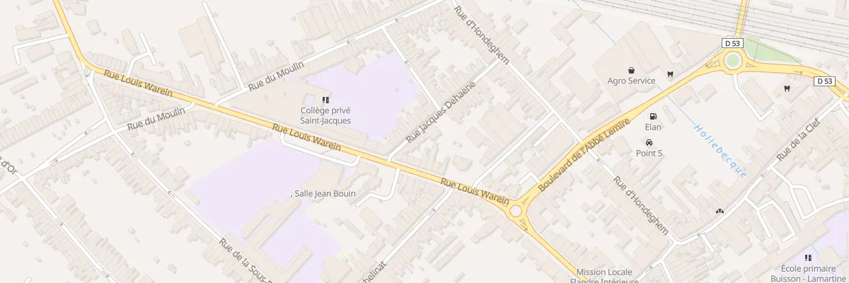 Plan du 25 Rue Jacques Dehaene à Hazebrouck