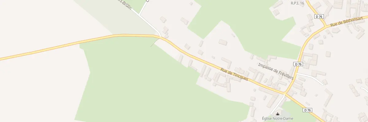 Plan du 737 Rue de Tincques à Villers-Brûlin