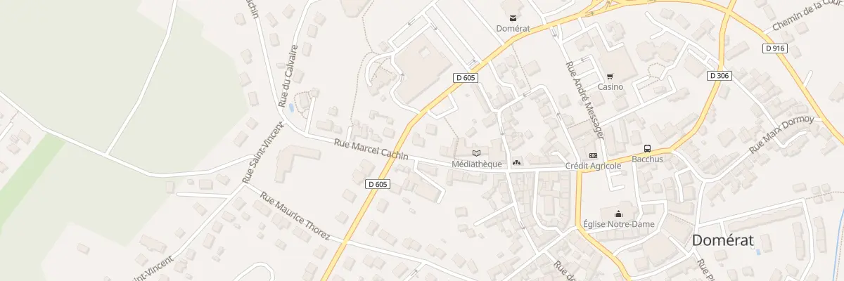 Plan du 22 Rue Marcel Cachin à Domérat