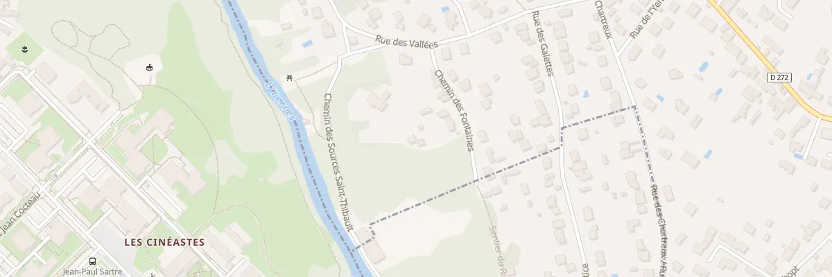 Plan du 8 Che des Fontaines à Mandres-les-Roses