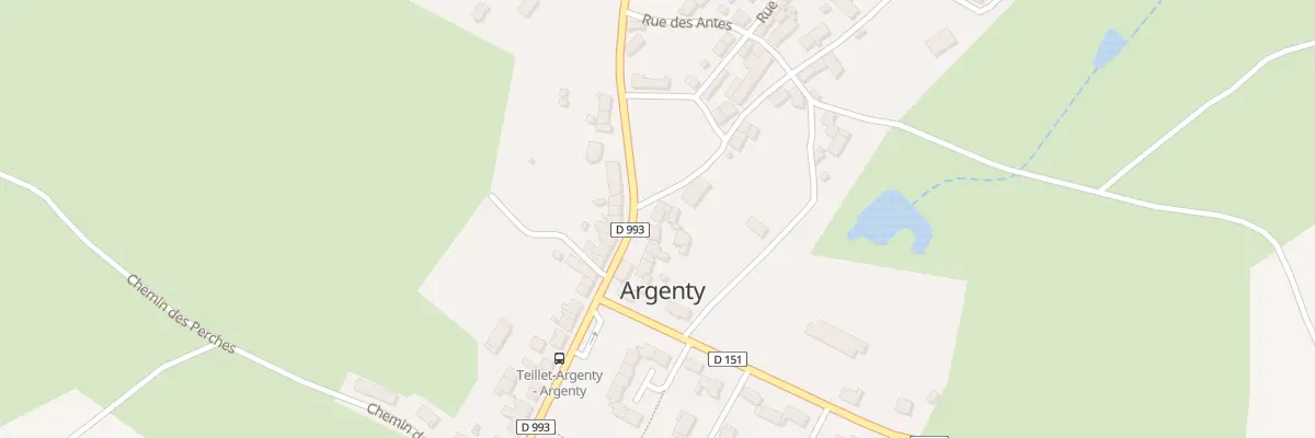 Plan du 2 Che Féodal à Teillet-Argenty
