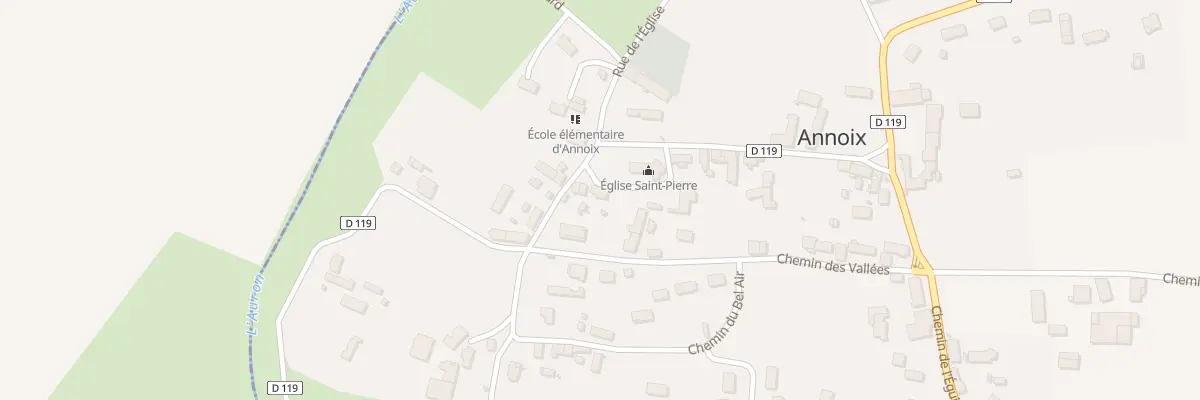 Plan du 7 Pl de l’Eglise à Annoix