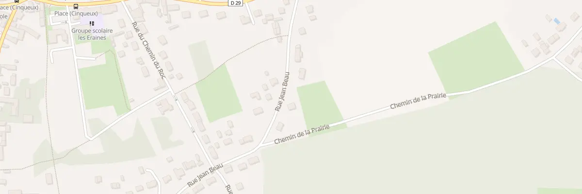 Plan du 40 Rue Jean Beau à Cinqueux