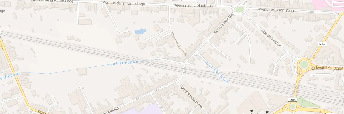 Plan du 6 Imp Pont Rommel Rue Jean Bart à Hazebrouck