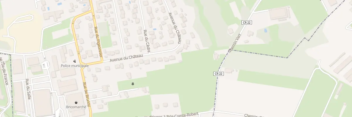 Plan du 22B Av du Château à Villecresnes
