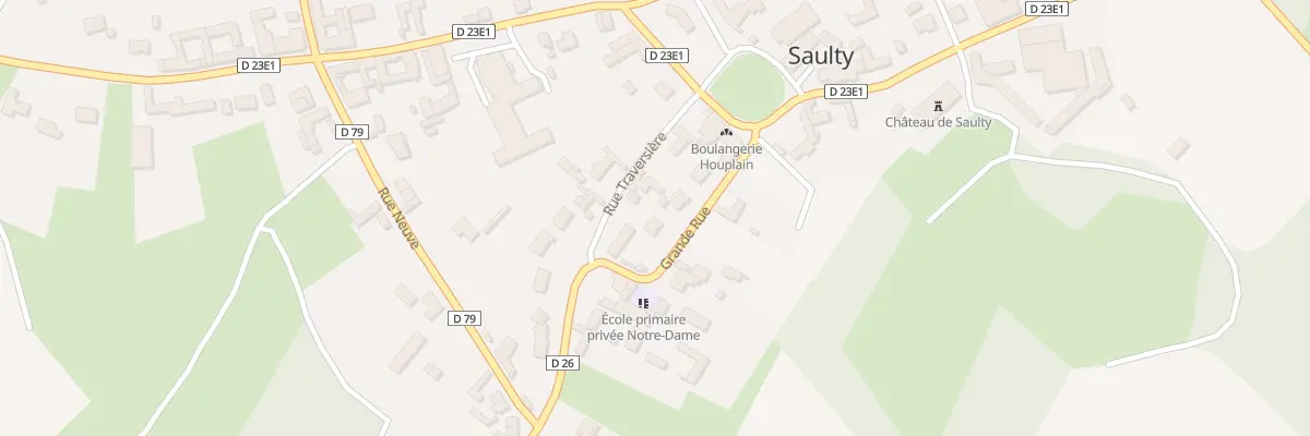 Plan du 80 Gr Grande Rue à Saulty
