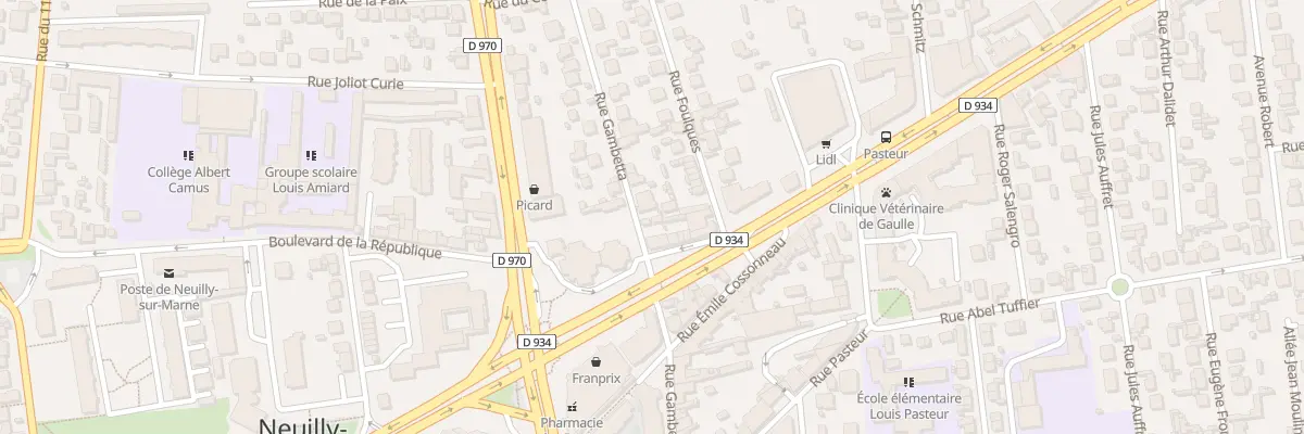 Plan du 28 Rue Gambetta à Neuilly-sur-Marne