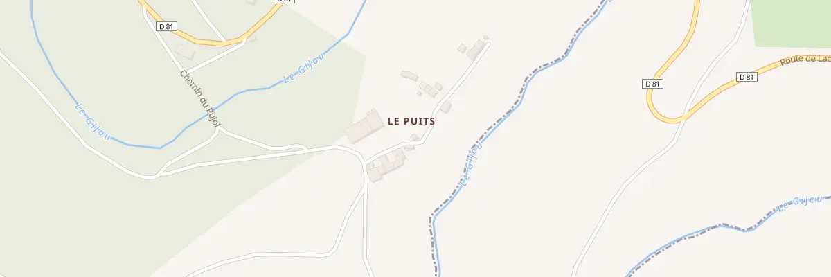 Plan du 5503 Le Pujol à Lacaze