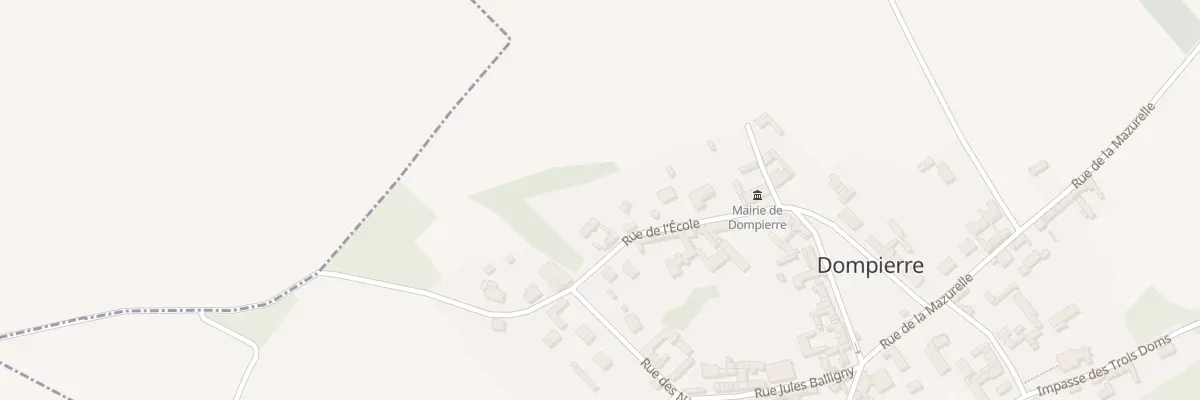 Plan du 6 Rue de l’Ecole à Dompierre