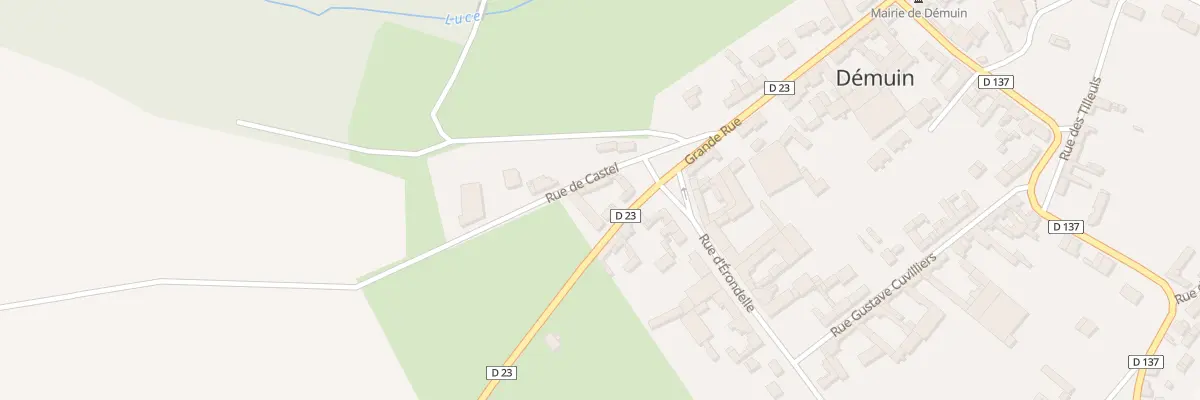 Plan du 1 Rue de Moreuil à Démuin