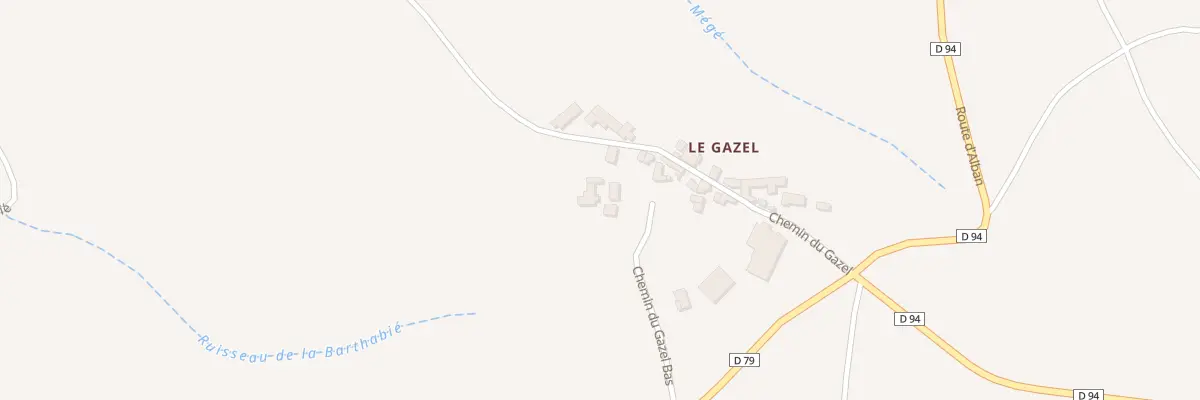 Plan du 5048 Le Gazel à Massals