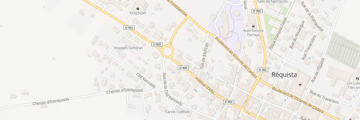Plan du 50 Av d’Albi à Réquista
