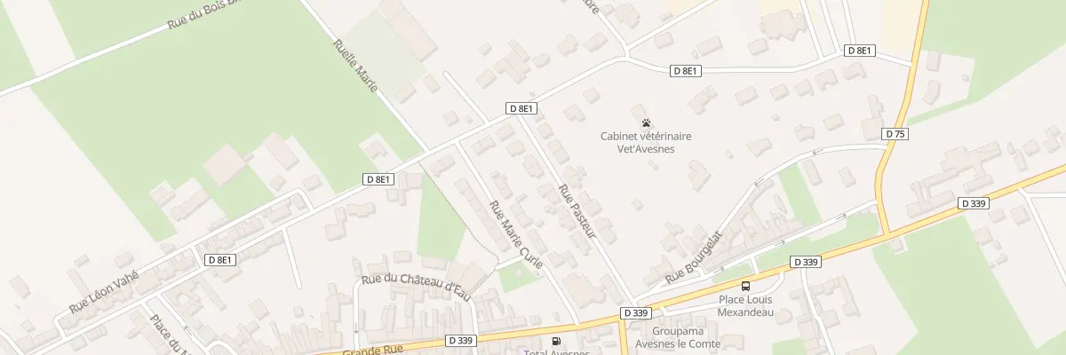 Plan du 14 Rue Pasteur à Avesnes-le-Comte