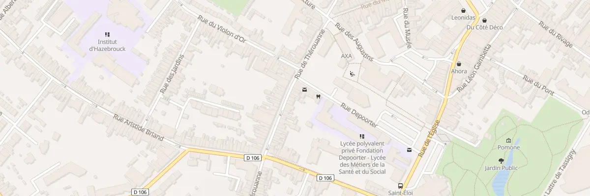 Plan du 23 Rue de Thérouanne à Hazebrouck