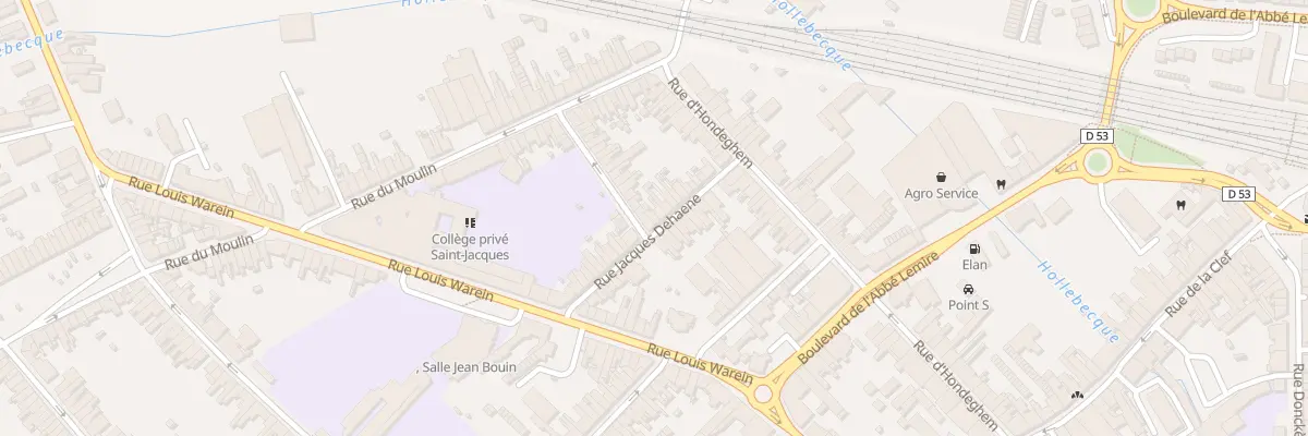 Plan du 24 Rue Jacques Dehaene à Hazebrouck