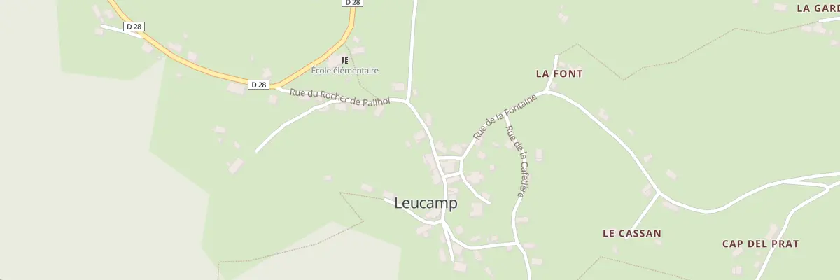 Plan du 5075 Le Bourg à Leucamp