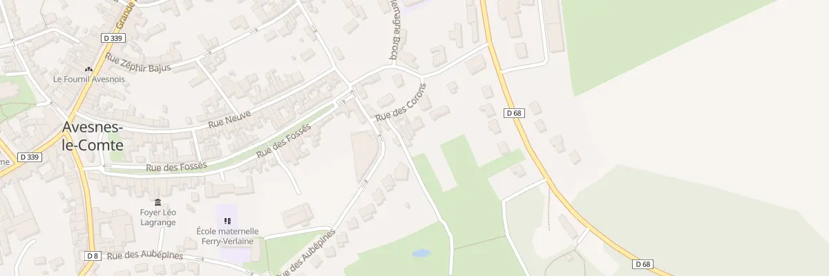 Plan du 7T Rue des Corons à Avesnes-le-Comte