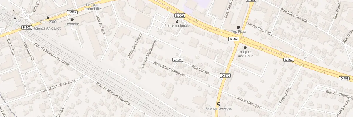 Plan du 11 Rue Leroux à Gagny