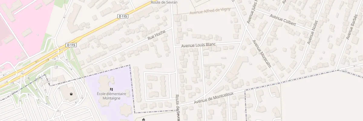 Plan du 21 Rte de Sevran à Villepinte