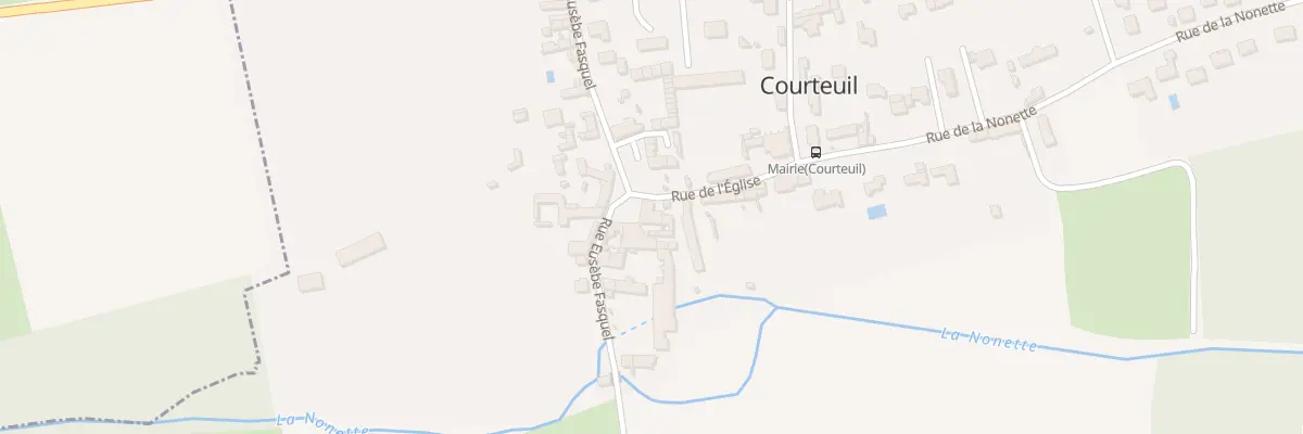 Plan du 2 Rue de l’Eglise à Courteuil