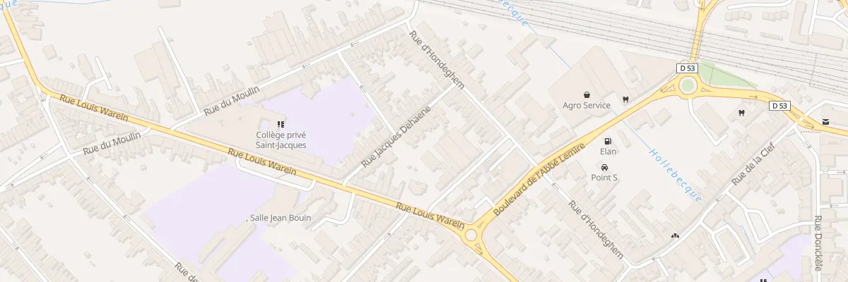 Plan du 15 Rue Jacques Dehaene à Hazebrouck