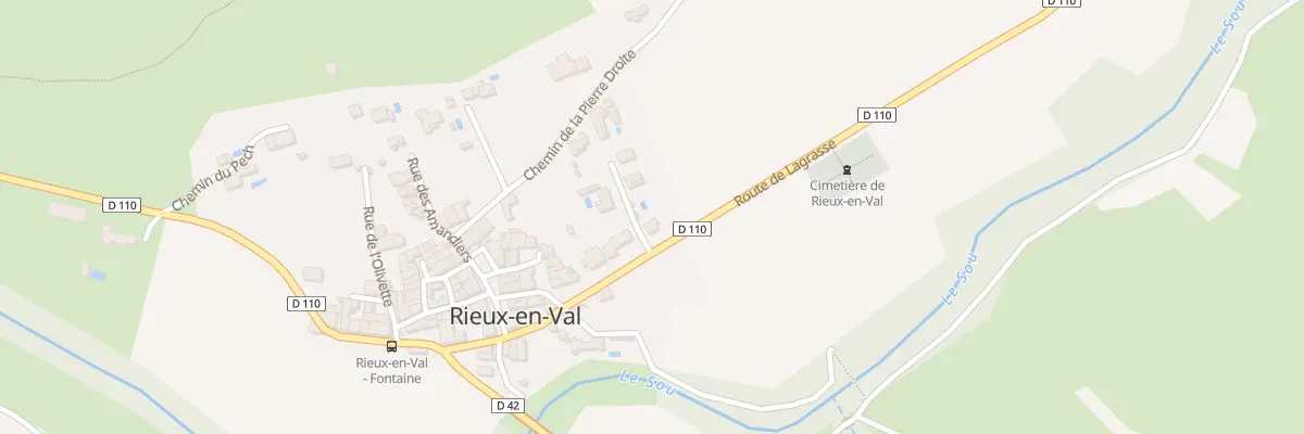 Plan du 5000F Le Village à Rieux-en-Val