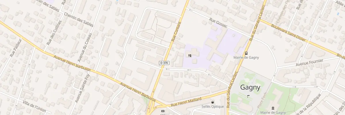 Plan du 8 Rue Contant à Gagny
