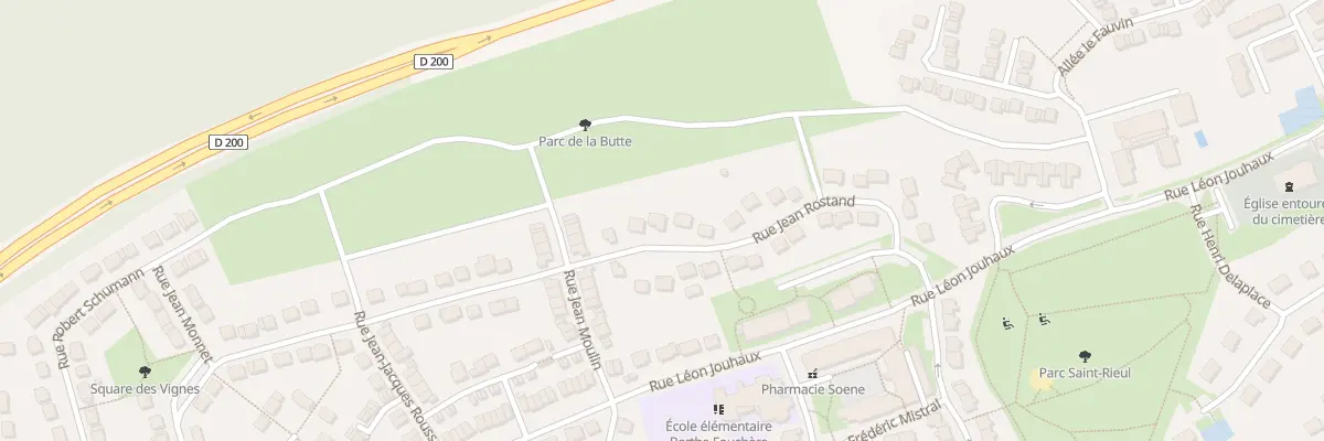 Plan du 25 Rue Jean Rostand à Brenouille
