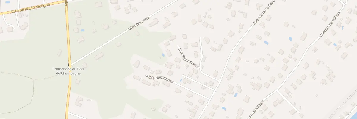 Plan du 2 Rue Saint - Fiacre à Saint-Fargeau-Ponthierry
