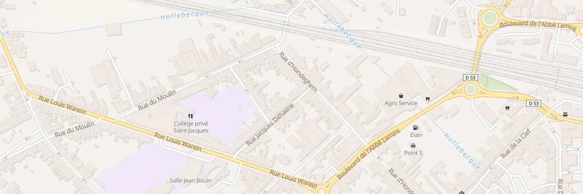 Plan du 8 Rue Jacques Dehaene à Hazebrouck